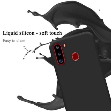 Samsung Galaxy A21 silikondeksel case (svart)