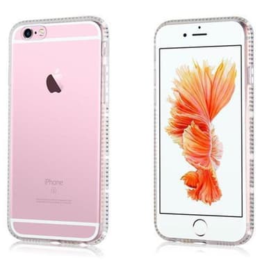 iPhone 6 / 6S Deksel Glitter Case (hvit)