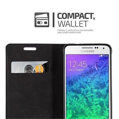 Samsung Galaxy ALPHA lommebokdeksel case (brun)