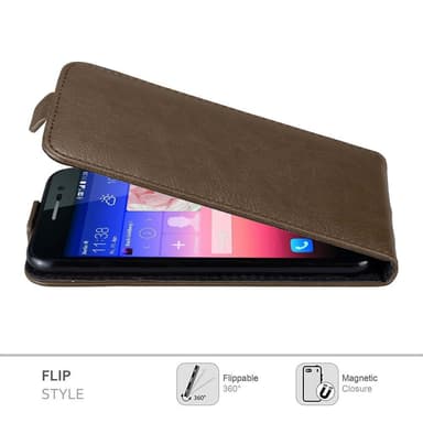 Huawei ASCEND P7 deksel flip cover (brun)