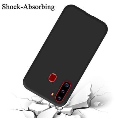 Samsung Galaxy A21 silikondeksel case (svart)