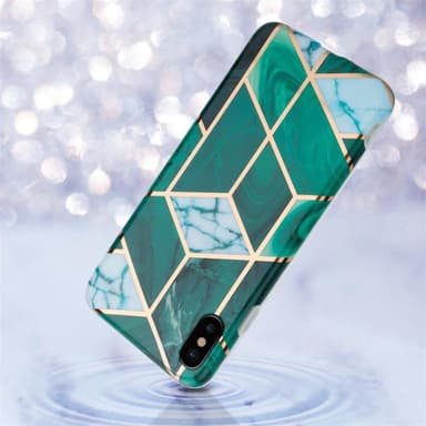 iPhone X / XS lommebokdeksel etui (grønn)