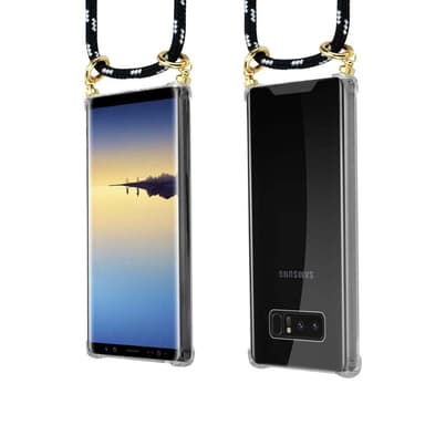 Samsung Galaxy NOTE 8 Deksel med Halskjede (svart)