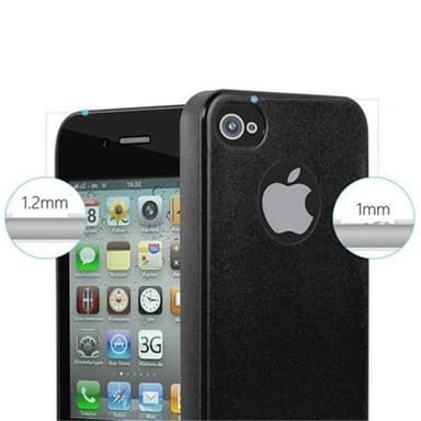 Deksel iPhone 4 / 4S Case Cover (svart)
