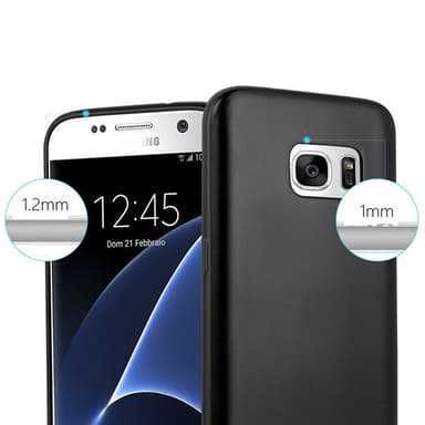 Deksel Samsung Galaxy S7 Case Cover (svart)