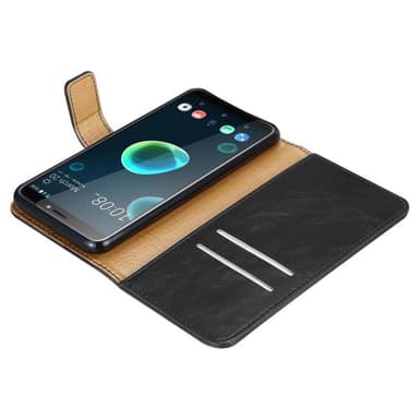 HTC Desire 12 PLUS lommebokdeksel etui (svart)
