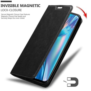 Oppo A12 lommebokdeksel case (svart)