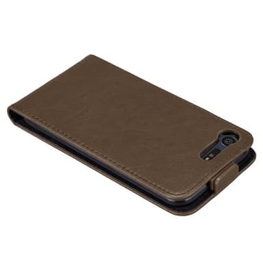 Sony Xperia X COMPACT deksel flip cover (brun)