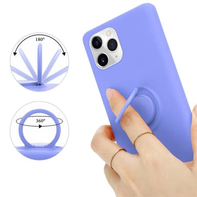 Deksel iPhone 11 PRO MAX Ring Case (lilla)