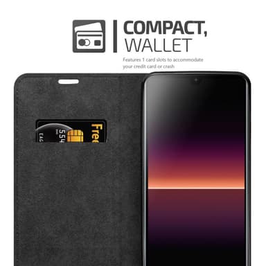 Sony Xperia L4 lommebokdeksel case (svart)