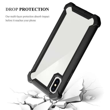 iPhone X / XS Deksel Case Cover (svart)
