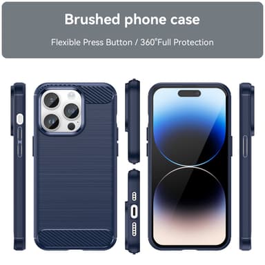Deksel iPhone 14 PRO ultra slim (blå)