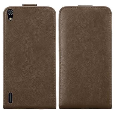 Huawei ASCEND P7 deksel flip cover (brun)