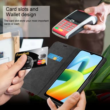 Xiaomi RedMi A1 lommebokdeksel case (svart)