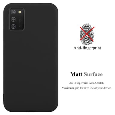 Deksel Samsung Galaxy A02s Silikon cover (svart)