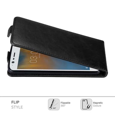Nokia 3 2017 deksel flip cover (svart)
