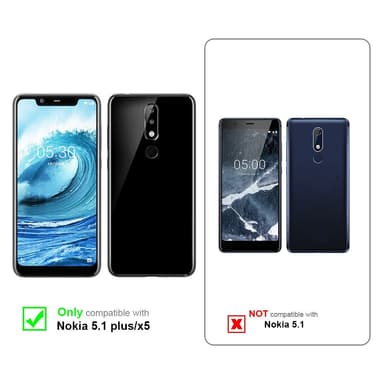 Deksel Nokia 5.1 PLUS / X5 Silikon cover (rød)