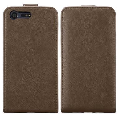Sony Xperia X COMPACT deksel flip cover (brun)