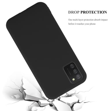 Deksel Samsung Galaxy A02s Silikon cover (svart)
