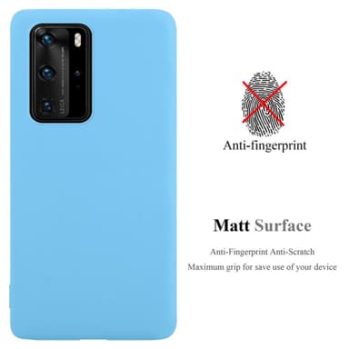 Deksel Huawei P40 PRO / P40 PRO+ Silikon cover (blå)