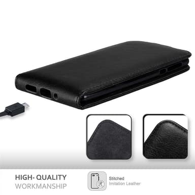 Nokia 3 2017 deksel flip cover (svart)