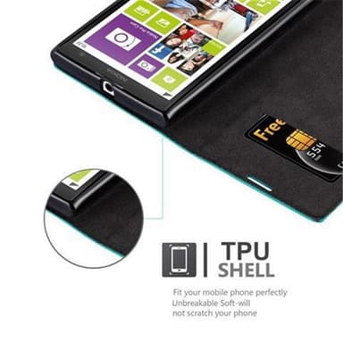Nokia Lumia 1020 lommebokdeksel case (turkis)