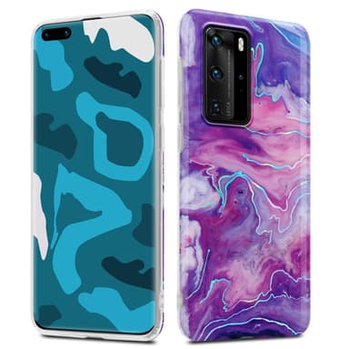 Huawei P40 PRO / P40 PRO+ lommebokdeksel etui (lilla)