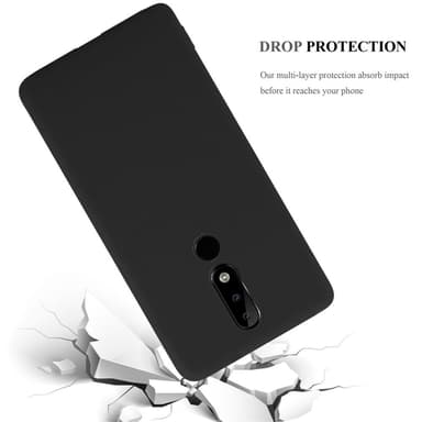 Deksel Nokia 5.1 PLUS / X5 Silikon cover (svart)
