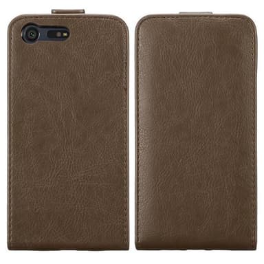 Sony Xperia X COMPACT deksel flip cover (brun)