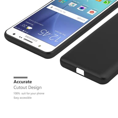 Deksel Samsung Galaxy J7 2015 Case Cover (svart)