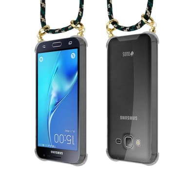 Samsung Galaxy J3 2016 Deksel med Halskjede (brun)