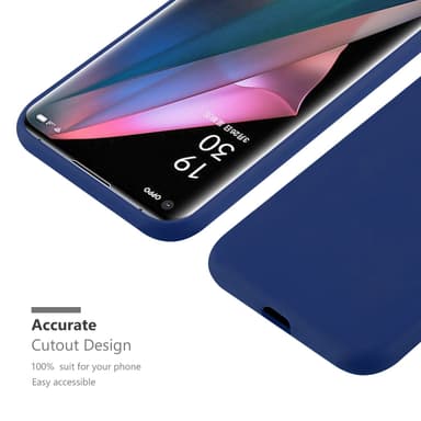 Deksel Oppo FIND X3 PRO Silikon cover (blå)