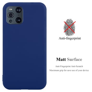 Deksel Oppo FIND X3 PRO Silikon cover (blå)