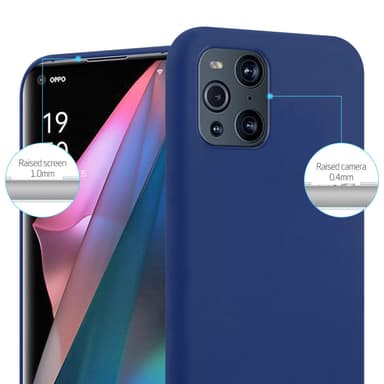 Deksel Oppo FIND X3 PRO Silikon cover (blå)
