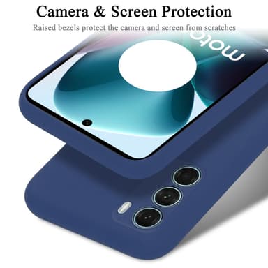 Motorola MOTO G200 5G silikondeksel case (blå)