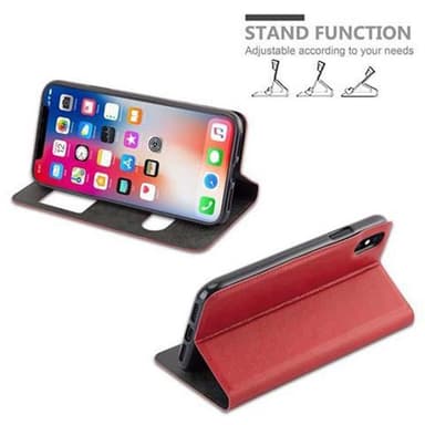 iPhone X / XS lommebokdeksel cover (rød)