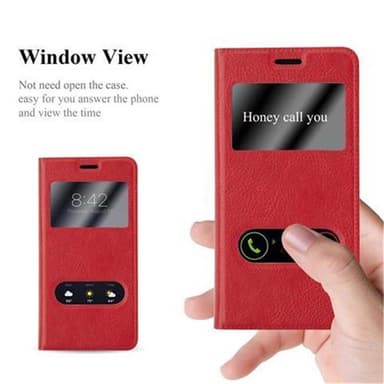 iPhone X / XS lommebokdeksel cover (rød)