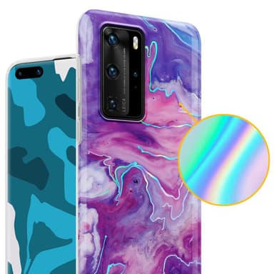 Huawei P40 PRO / P40 PRO+ lommebokdeksel etui (lilla)