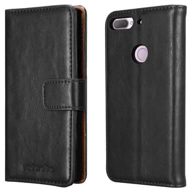 HTC Desire 12 PLUS lommebokdeksel etui (svart)