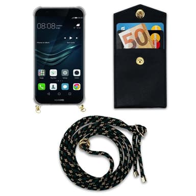 Huawei P9 Deksel med Halskjede (brun)