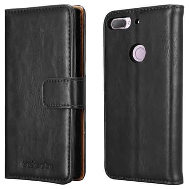 HTC Desire 12 PLUS lommebokdeksel etui (svart)