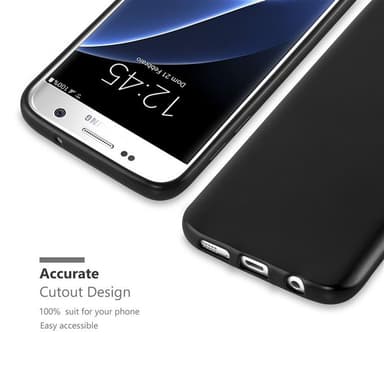 Deksel Samsung Galaxy S7 Case Cover (svart)