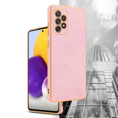 Samsung Galaxy A72 4G / 5G silikondeksel case (rosa)