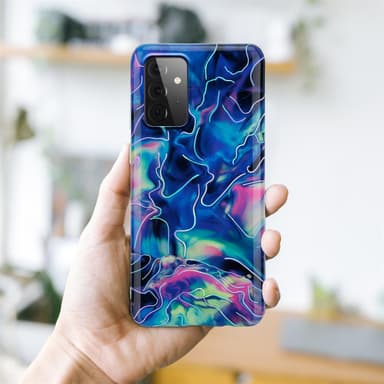 Samsung Galaxy A72 4G / 5G lommebokdeksel etui (blå)