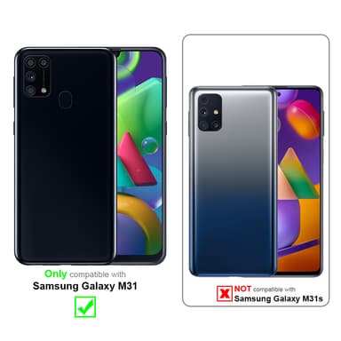 Samsung Galaxy M31 Skjermbeskytter Skärmskydd (hvit)