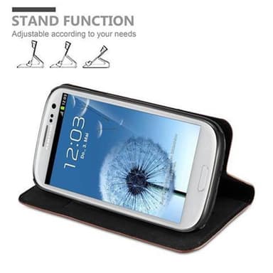 Samsung Galaxy S3 / S3 NEO lommebokdeksel case (brun)