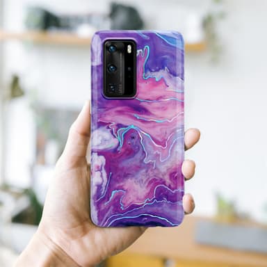 Huawei P40 PRO / P40 PRO+ lommebokdeksel etui (lilla)