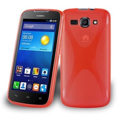 Huawei ASCEND Y520 Deksel Case Cover (rød)