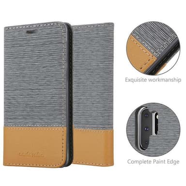 Samsung Galaxy NOTE 10 PLUS lommebokdeksel etui (grå)