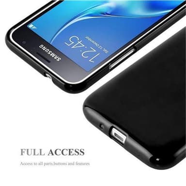 Samsung Galaxy J1 2015 Deksel Case Cover (svart)